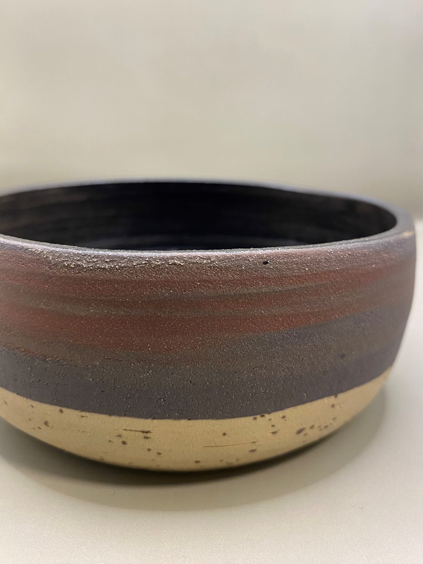 צלחת עמוקה מחימר מעורב