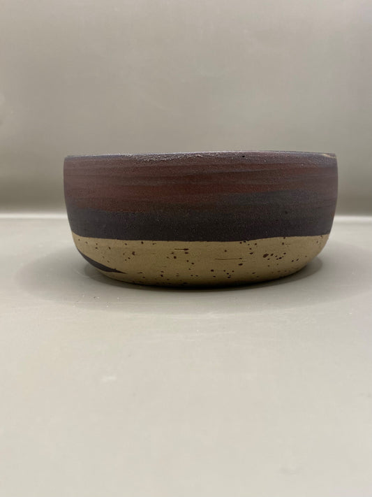 צלחת עמוקה מחימר מעורב