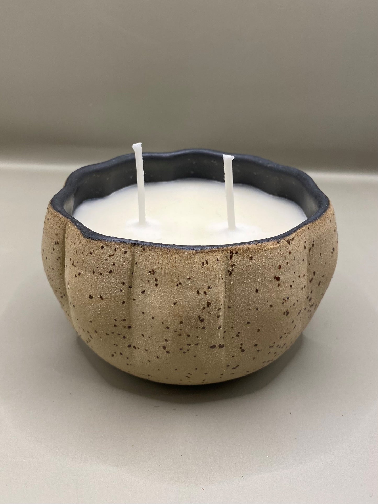 כלי ונר בריח לבנדר עבודת יד