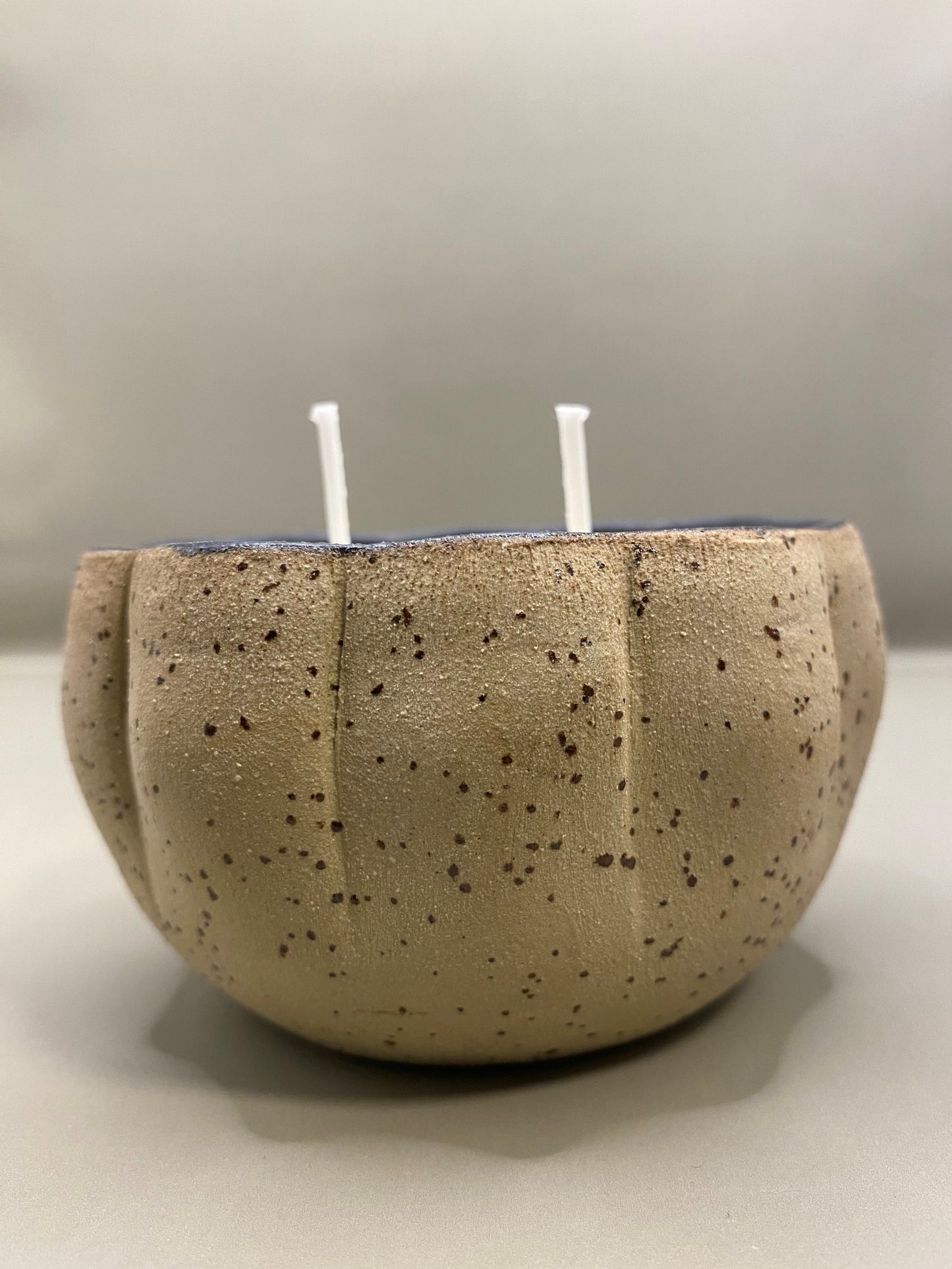 כלי ונר בריח לבנדר עבודת יד