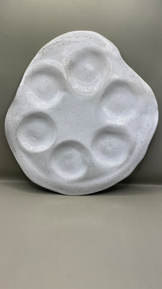 צלחת פסח מקרמיקה - חגיגית כל השנה